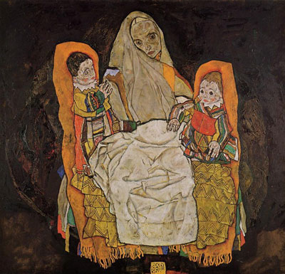 Mother and Two Children