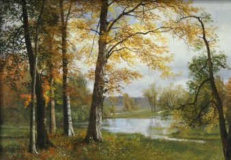 Albert Bierstadt A Quiet Lake oil painting