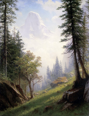 Albert Bierstadt Among the Bernese Alps oil painting