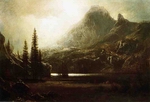 Albert Bierstadt By a Mountain Lake