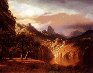 Albert Bierstadt In the Valley oil painting reproduction