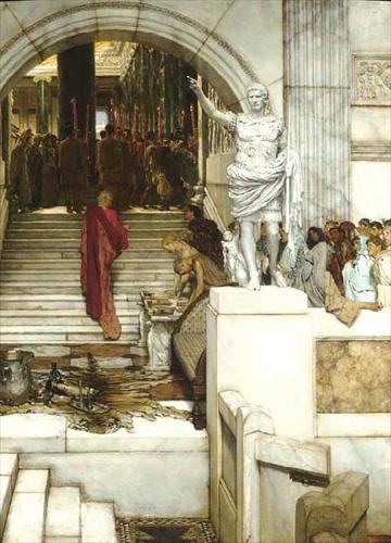 Alma Tadema After the Audience oil painting reproduction