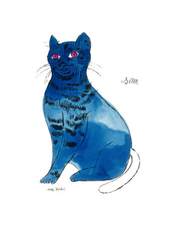 Andy warhol ,Cats-Named-Sam-Blue,pop art