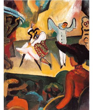 Auguste Macke Russian Ballet oil painting