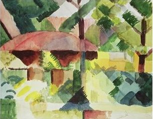 Auguste Macke The Garden oil painting reproduction