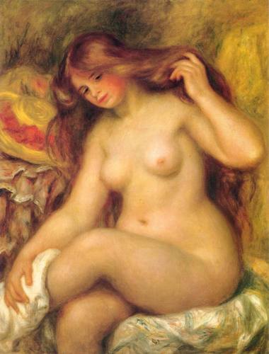 Bather with Blonde Hair August Renoir 1904