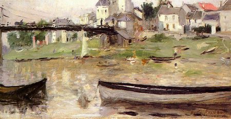 Berthe Morisot Boats on the Sein