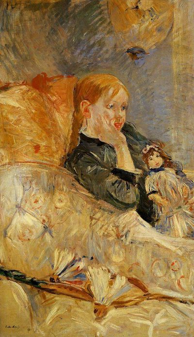 Bethe Morisot Little Girl with a Doll