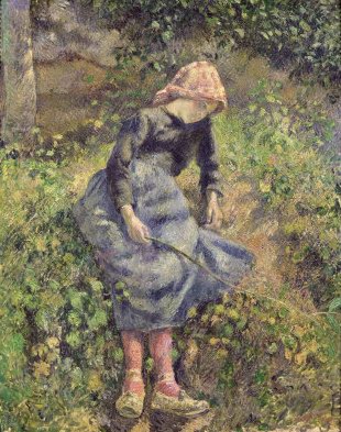 Camille Pissarro Girl with a Stick, 1881