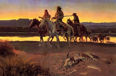 Charles M. Russell Carsons Men oil painting reproduction