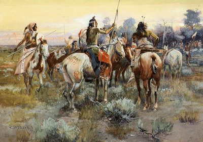 Charles M. Russell The Truce oil painting reproduction