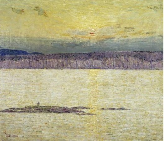 Childe Hassam Sunset Ironbound Island Mount Desert, Maine