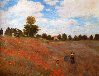 Claude Monet Wild Poppies Near Argenteuil oil painting