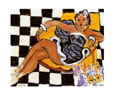 Danseuse Dans le Fauteuil Sol en Damier 1942 Henrri Matisse