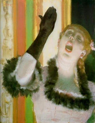 Edgar Degas Cafe Concert Singer oil painting reproduction