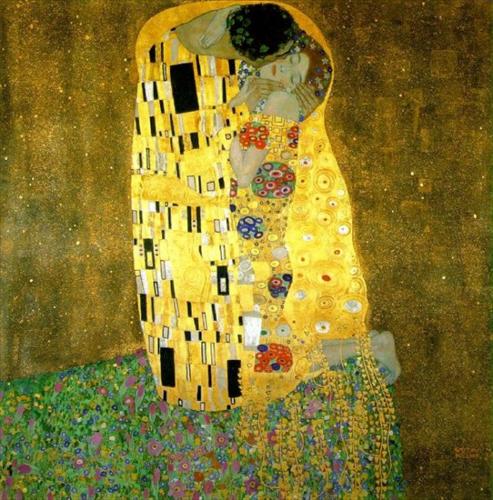 Gustav Klimt The Kiss oil painting reproduction