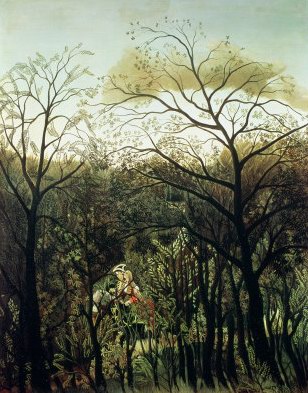 Henri Rousseau Rendez-Vous in the Forest