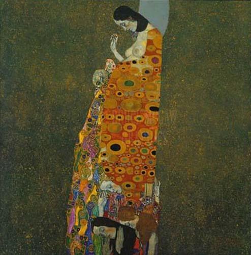 Hope II Gustav Klimt oil painting reproduction