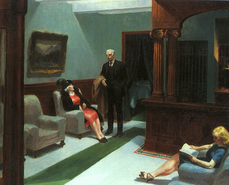 Hotel Lobby By Edward Hopper 1943