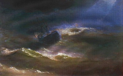 Ivan Aivazovsky Maria in a Storm oil painting reproduction