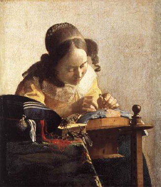 Johannes Vermeer The Lacemaker oil painting