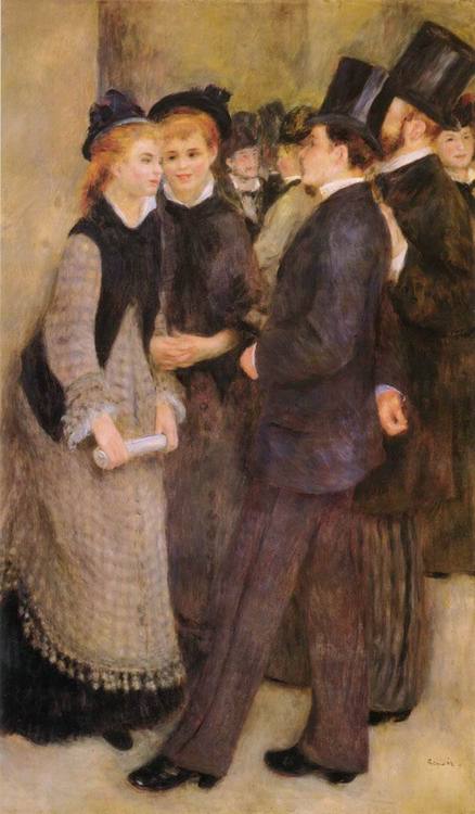 Leaving The Conservatoire 1877 August Renoir