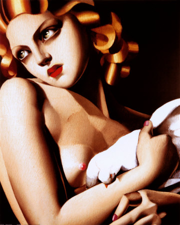 Lempicka Femme a Colombe oil painting