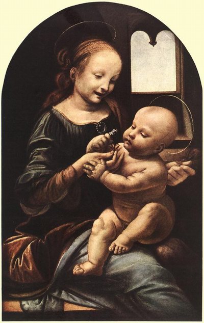 Leonardo Da vinci Madonna with flower oil painting