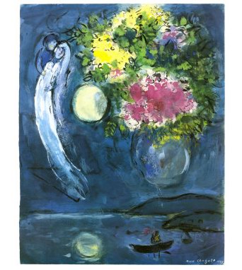 Marc chagall Lovers with Bouquet, c.1949