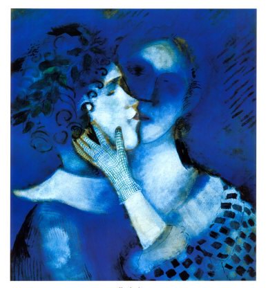 Marc chagall The Blue Lovers oil painting