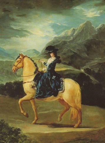 Maria Teresa on Horseback Francisco Goya oil painting