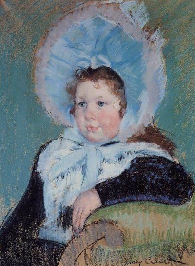 Mary Cassatt Dorothy in a Large Bonnet painting reproduction