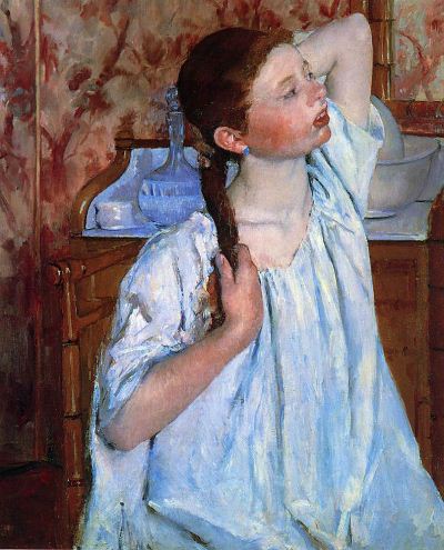 Mary Cassatt Girl Arranging Her Hair oil painting reproduction