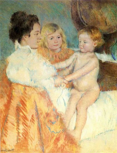 Mary Cassatt Mother Sara and the Baby oil painting reproduction