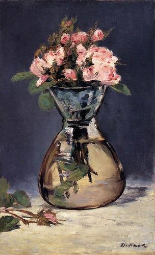 Moss Roses In A Vase Edourd Manet oil painting