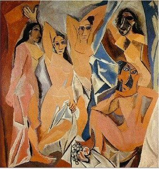 Pablo Picasso Les demoiselles d Avignon oil painting