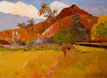 Paul Gauguin Tahitian Landscape oil painting