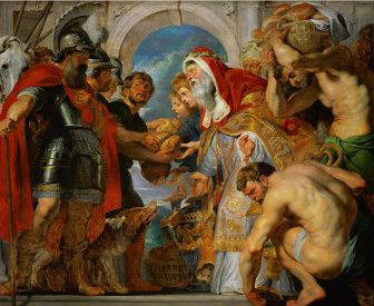 Peter Paul Rubens Abraham and Melchisedek oil painting