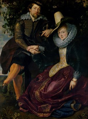 Peter Paul Rubens Self Portrait with Isabella Brandt