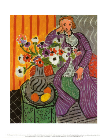 Purple Robe and Anemones 1937 Henri matisse oil painting reproduction