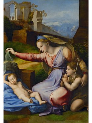 Raffaello Sanzio The Virgin with the Blue Coronet