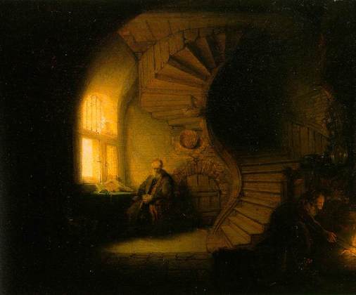 Rembrandt Philosopher in Meditation oil painting