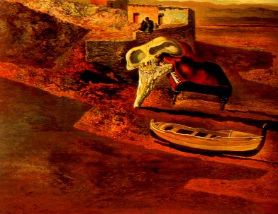 Salvador Dali Atomspheric skull sodomizing a grand piano