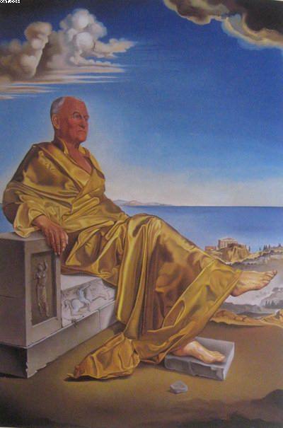 Salvador Dali Le turbie sir James dunn seated oil painting