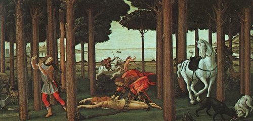 Sandro Botticelli The Story of Nastagio degli Onesti second