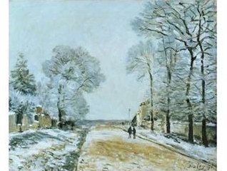 Sisley Alfred La Route oil painting reproduction