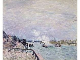 Sisley Alfred The Seine at Grenelle, Wet Weather