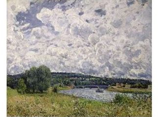 Sisley Alfred The Seine at Suresnes oil painting