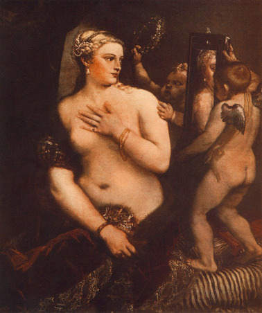 Titian Vecellio Venus at her Toilet oil painting