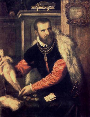 Tiziano Vecellio Portrait of Jacopo Strada